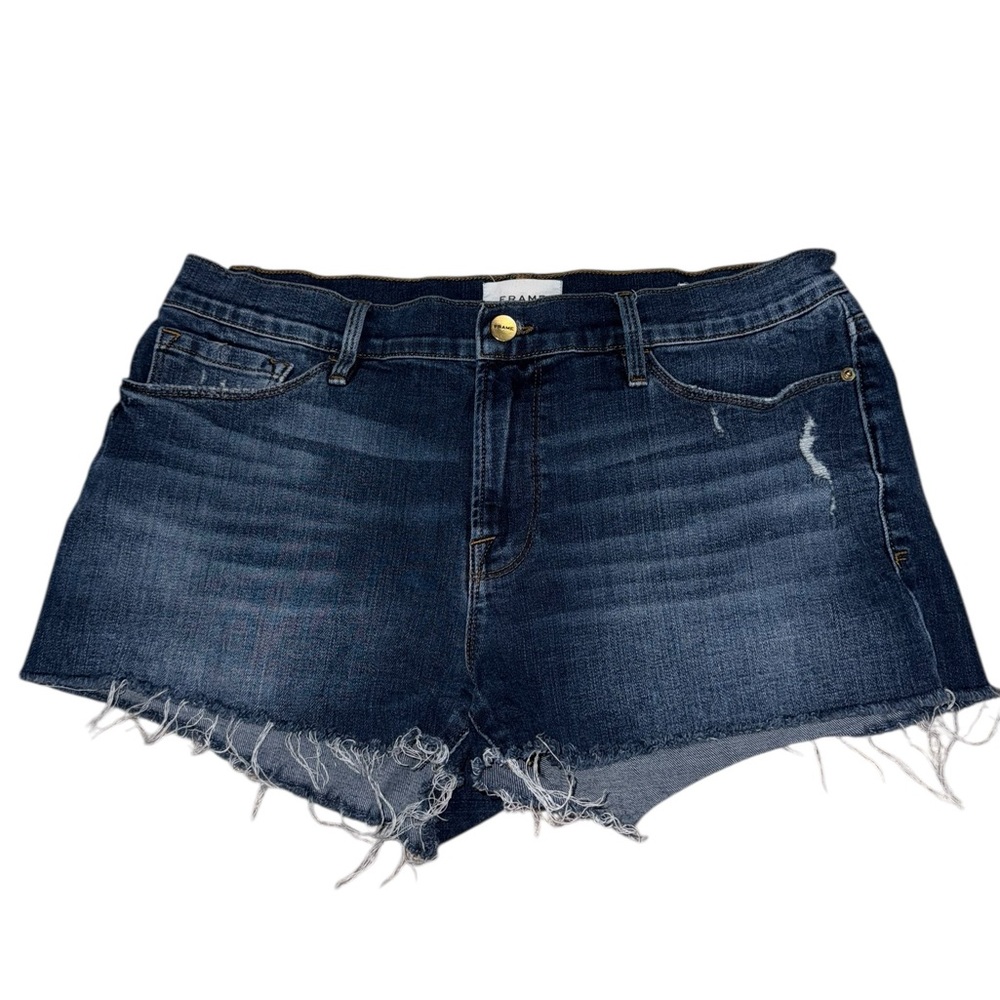 🔥3/$30 🔥 Frame “Le Cutoff” Women's Dark Blue Denim Shorts Size 30